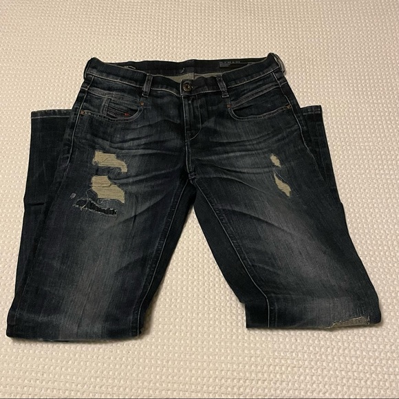 Diesel dark wash faux distressed jeans - Belthy - Picture 2 of 12
